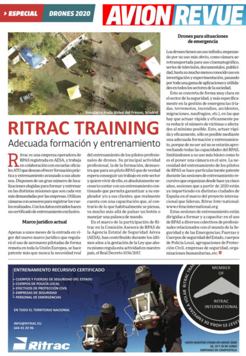 Formación y entrenamiento de pilotos remotos #RPAS
